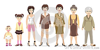 Woman generations design vector illustration Vector Illustration