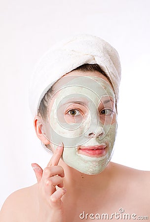 Natural cucumber face mask