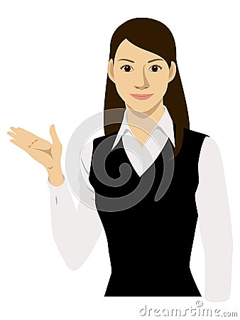 A woman and guidance Stock Photo