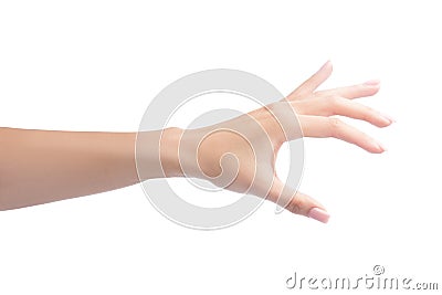 Woman hand holding object Stock Photo