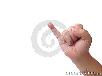 Little finger symbol Stock Photo