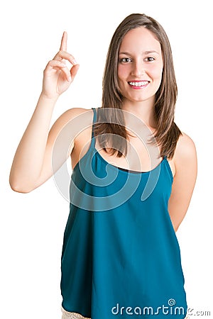 Woman Having an Idea Stock Photo