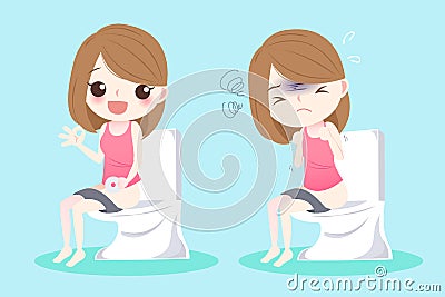 Woman with health concept Vector Illustration