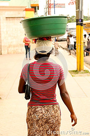 Woman in Higuey - Dominican Republic Editorial Stock Photo