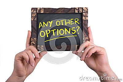 Any other options Stock Photo