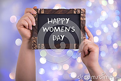Happy women`s day Stock Photo