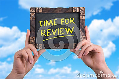 Time for review Stock Photo