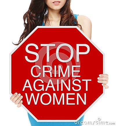 Stop Domestic Violence Stock Photo
