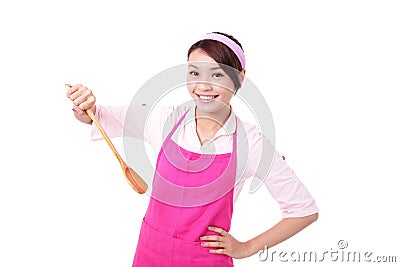 Woman housewife cooking Stock Photo