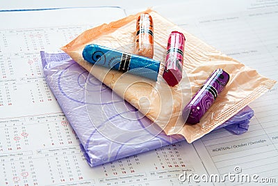 Woman hygiene protection Stock Photo