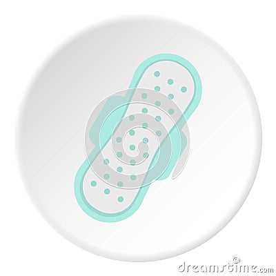 Woman hygiene protection, sanitary towel icon Vector Illustration