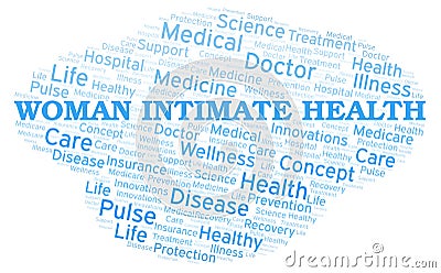 Woman Intimate Health word cloud Stock Photo