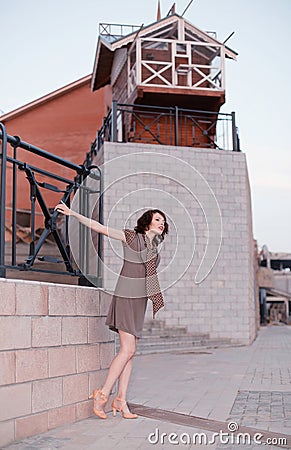 Woman in Irkutsk Stock Photo