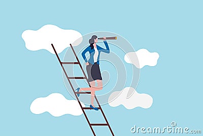 Woman leadership, new diversity world directed by lady leader concept, confidence executive businesswoman company or country Vector Illustration