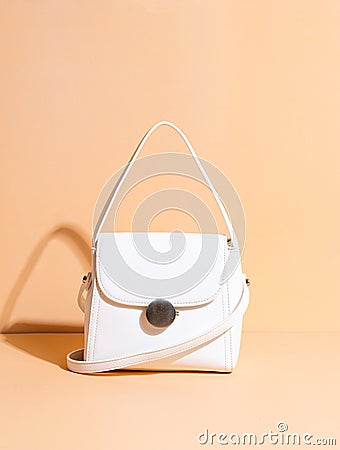 woman leather fashion bag Stock Photo