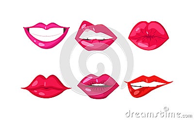 Woman lips vector Vector Illustration