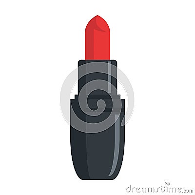 Woman lipstick icon, flat style Vector Illustration