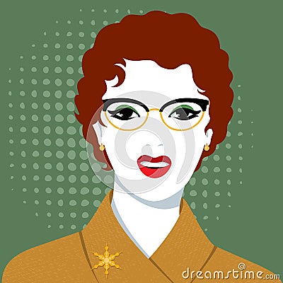 Woman making wry faces Vector Illustration