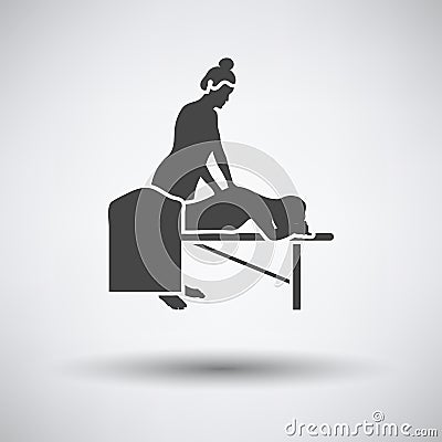 Woman massage icon Vector Illustration