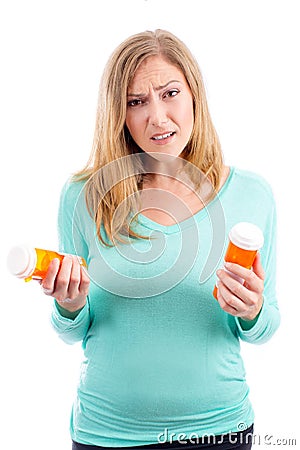 Woman medicine Stock Photo