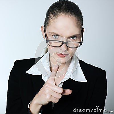 Woman nanny teacher portrait Stock Photo