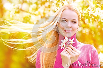 Woman outdoor Stock Photo