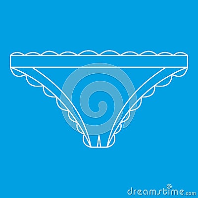 Woman panties icon, outline style Vector Illustration