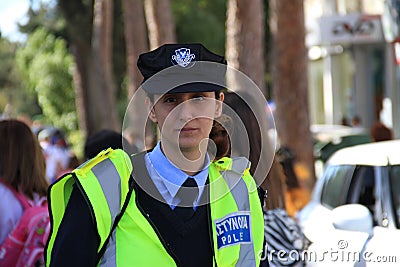 Woman police officer Editorial Stock Photo