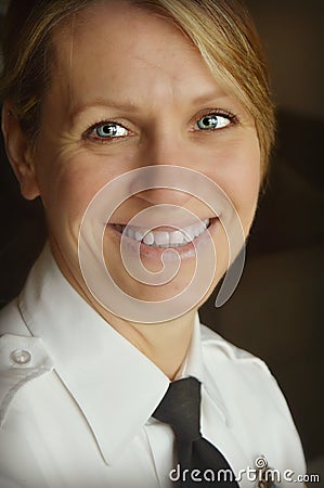 Woman Police Officer Stock Photo