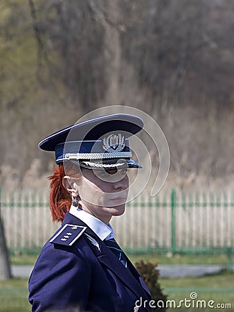 Woman police officer Editorial Stock Photo