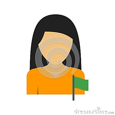 Woman in Politics Vector Illustration