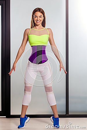 Woman posing in sportswear Stock Photo