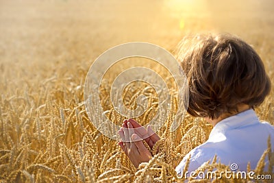 Woman prayer Stock Photo