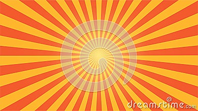 Vector of Sunburst with Orange and Yellow Color. Good for additional background Vector Illustration