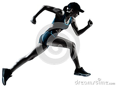 Woman runner jogger running Stock Photo