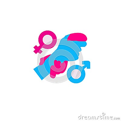 Equality between women and men Stock Photo