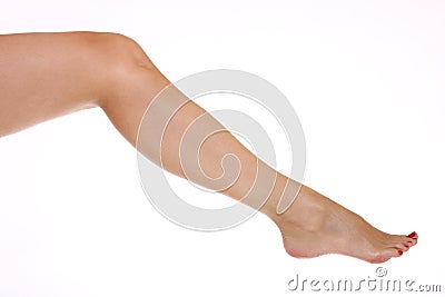 Woman's leg Stock Photo