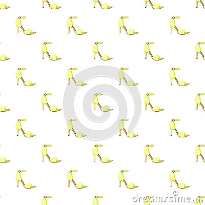 Woman sandal pattern seamless Vector Illustration