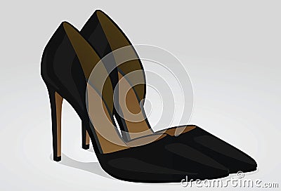 Woman shoes Vector Illustration