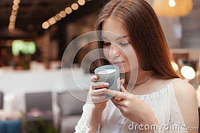 Woman shopping at home goods store Stock Photo