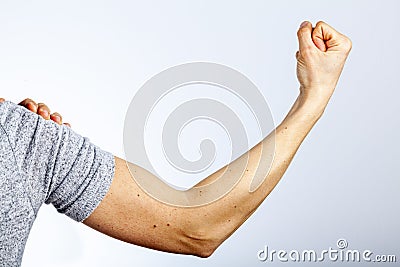 Woman power, gender equity concept Stock Photo