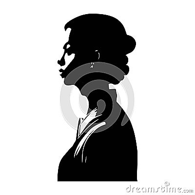 Woman silhouette. Womens History Month. Women's day Stock Photo