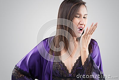 Halitosis Stock Photo