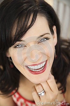 Woman smiling Stock Photo