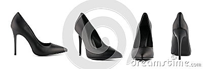 Woman stiletto high heel shoes isolated Stock Photo
