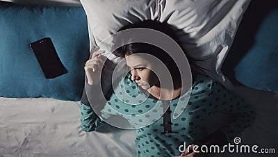 Woman suffering from insomnia Stock Photo