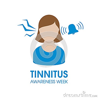 Tinnitus Awareness Week vector Vector Illustration