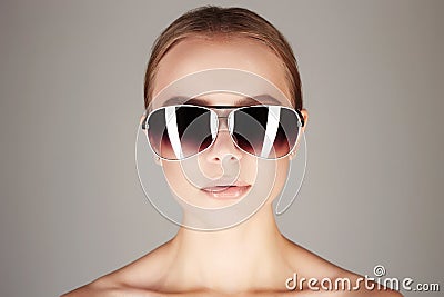 Woman in sunglasses.fashionable girl Stock Photo