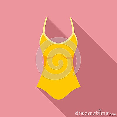 Woman swimwear icon, flat style Vector Illustration