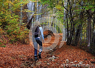 Woman tourist Stock Photo